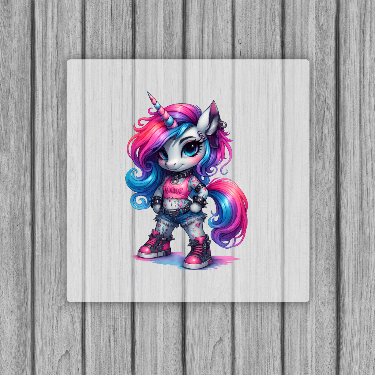 Bügelbild „Unicorn Pink“