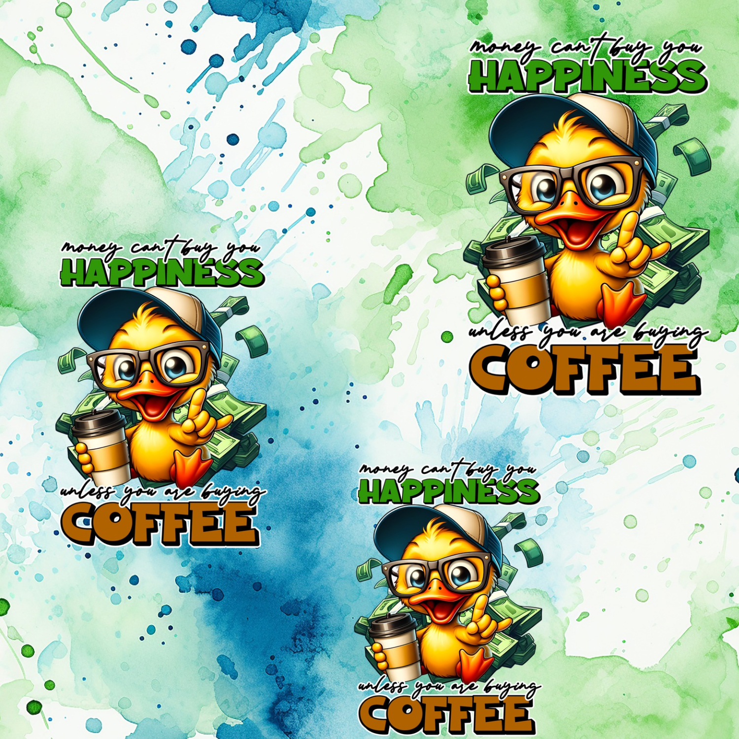 Stoff „Coffee Happyness“