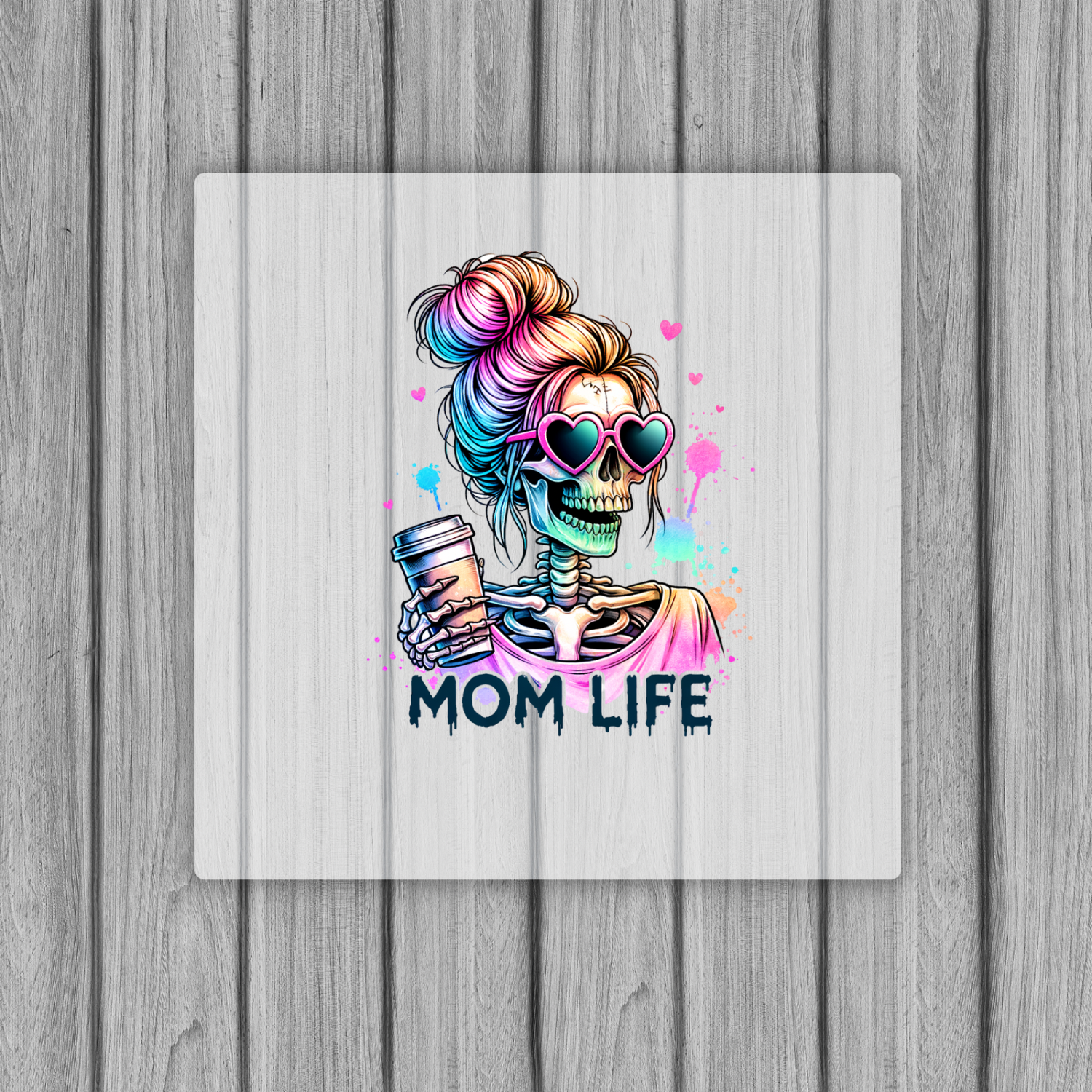 Bügelbild „Mom Life“