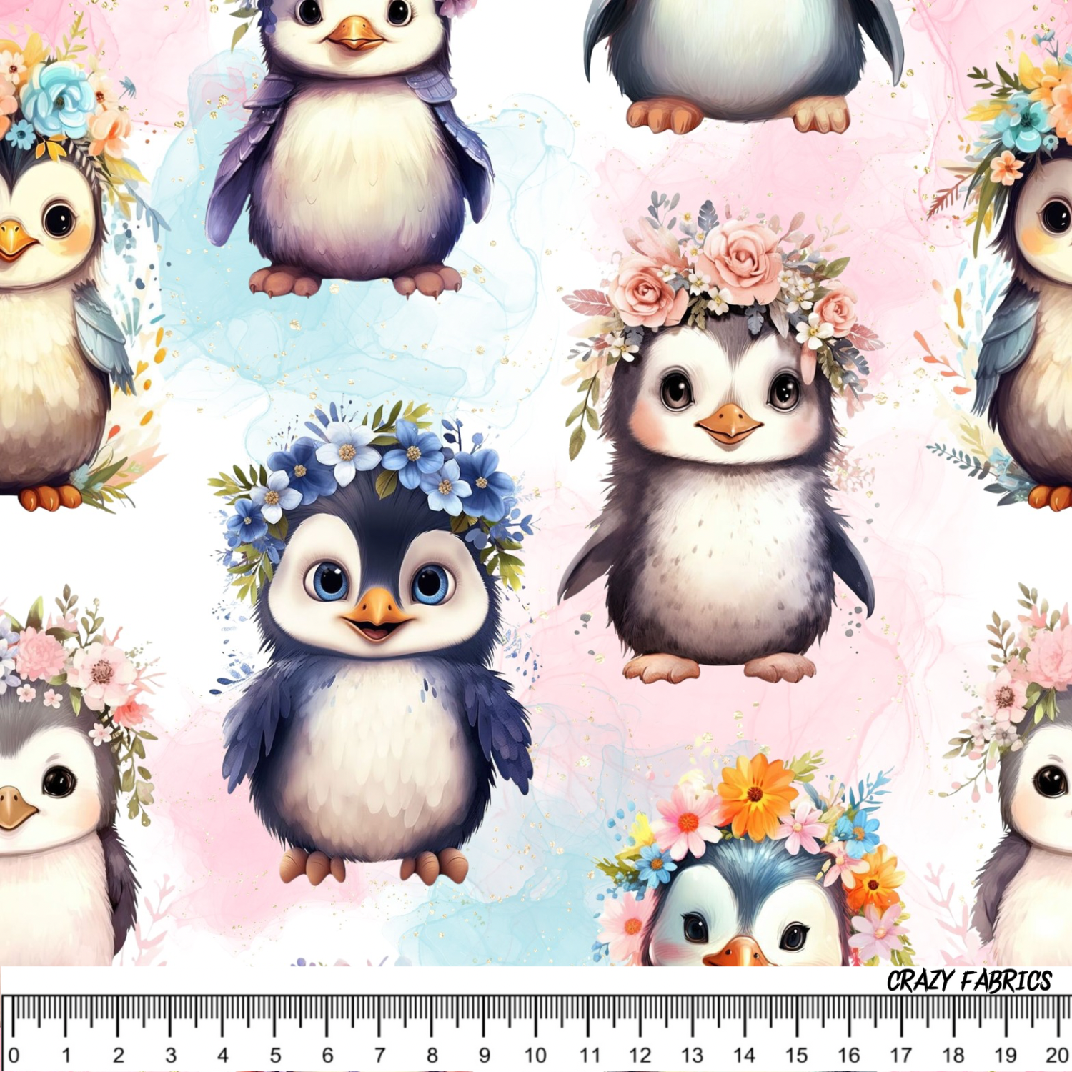 Stoff „Lovely Penguins“