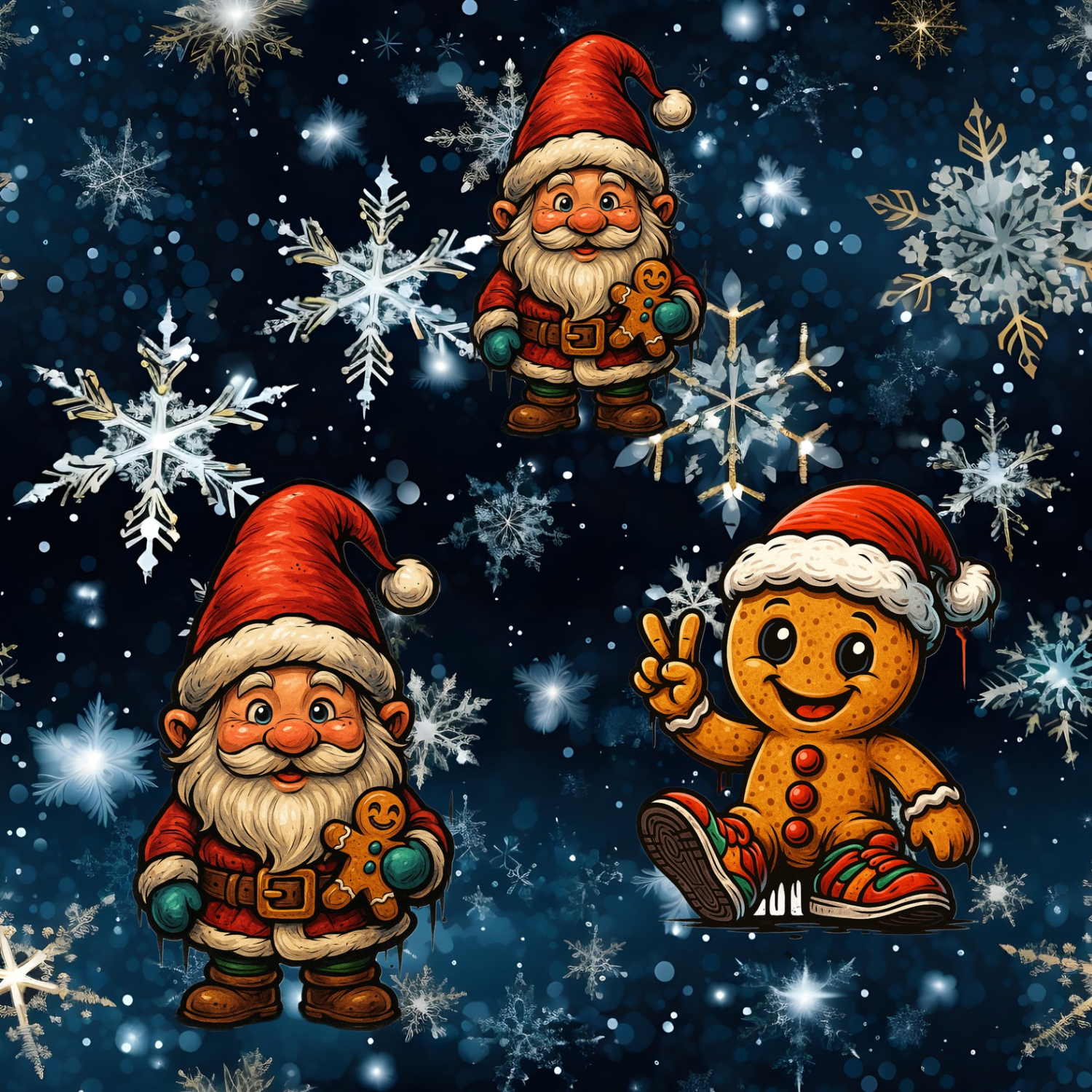 Stoff „Nicolaus und Lebkuchen“