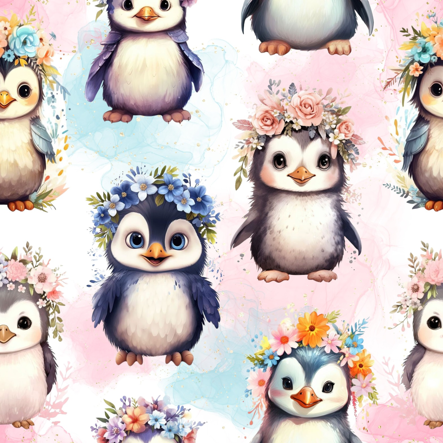 Stoff „Lovely Penguins“