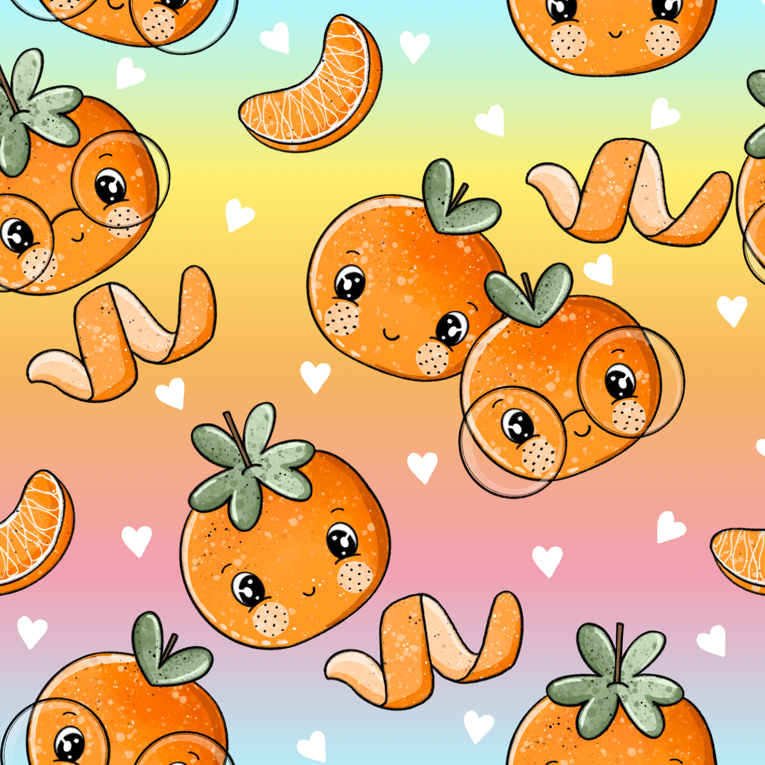 Stoff „Mandarinchen"
